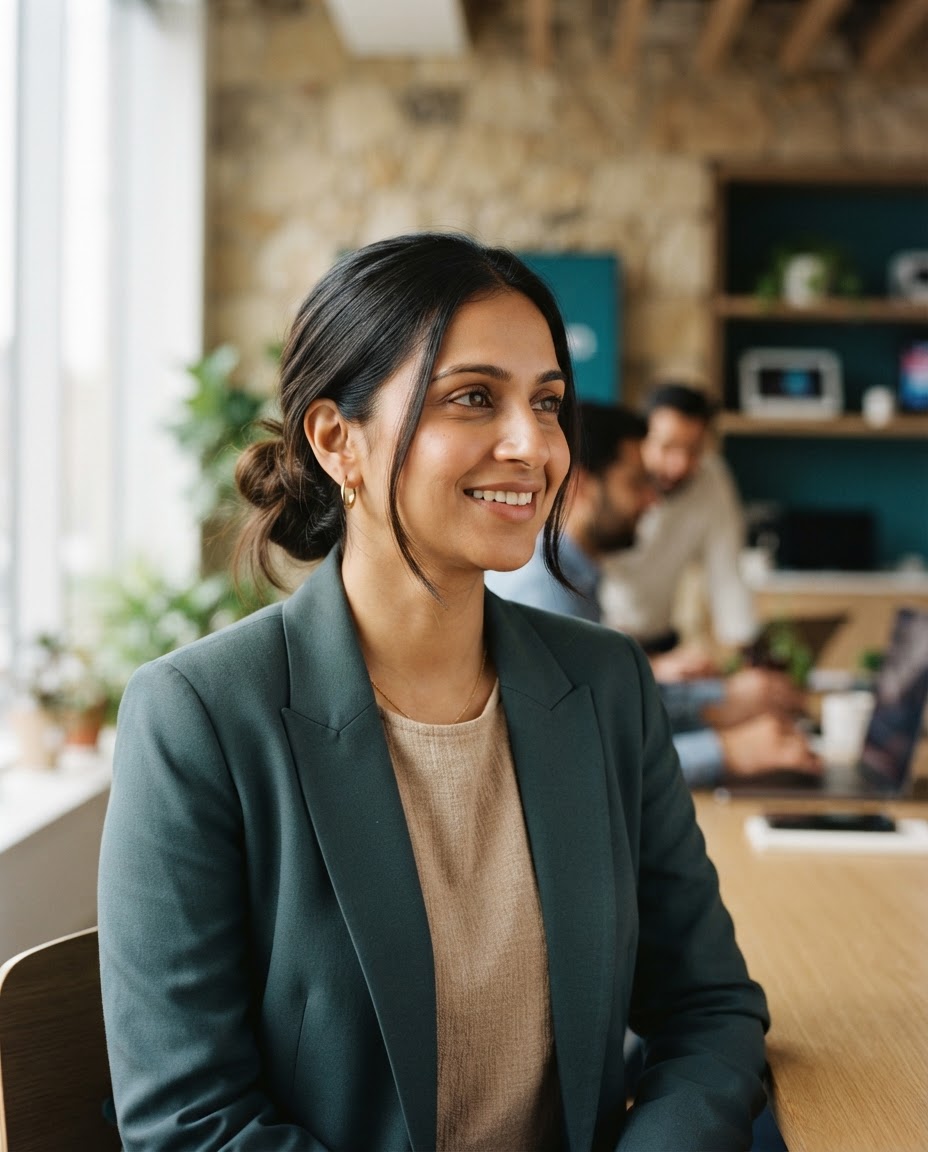Priya Nanduri, health data product lead, photographed in soft natural light