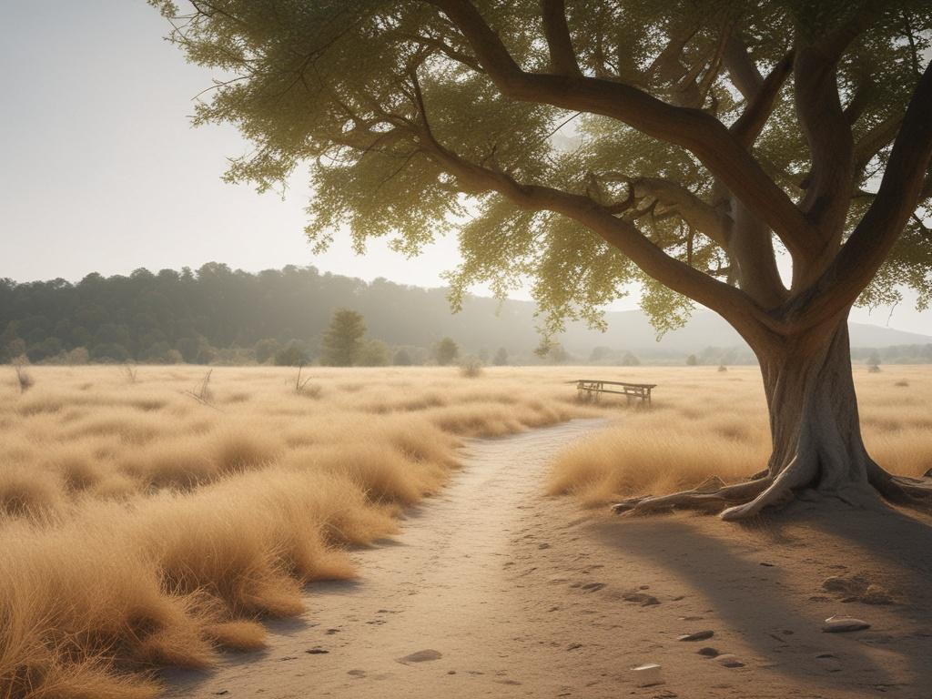 serene landscape, meditation, nature, happiness