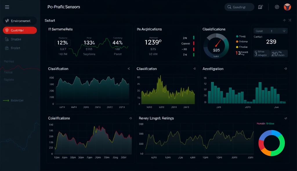 Environmental monitoring dashboard interface
