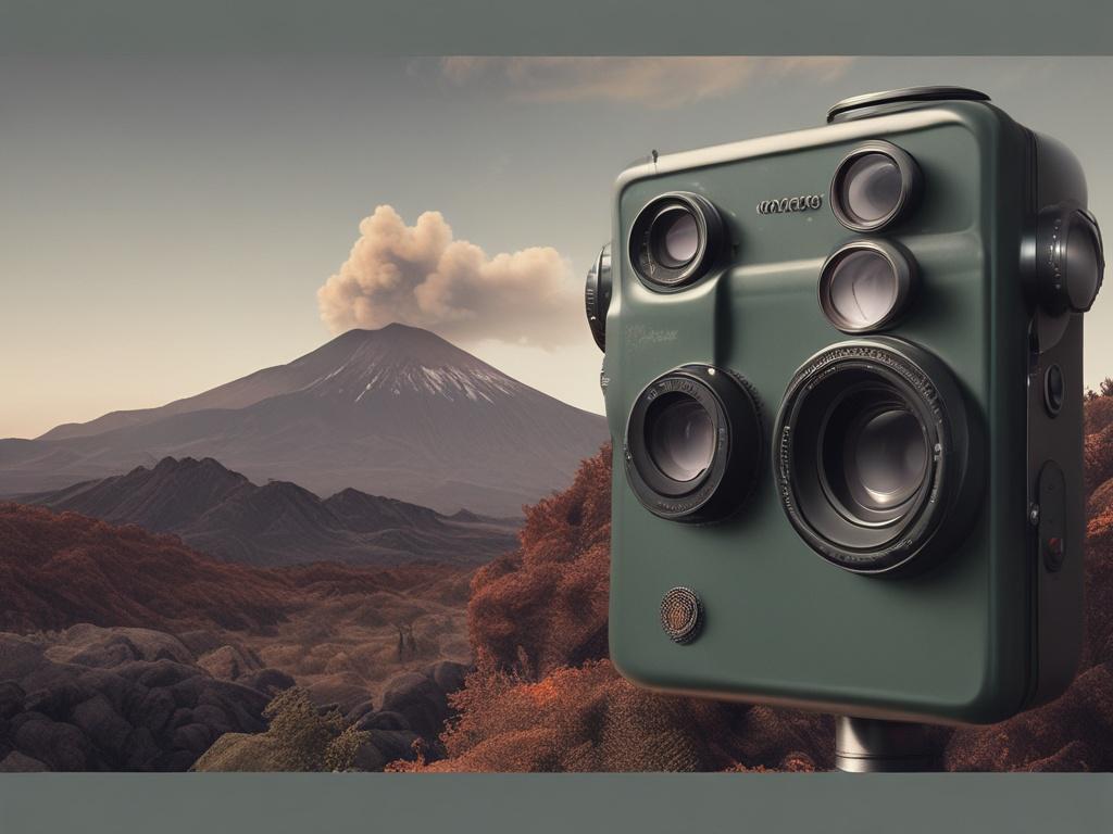 live volcano cameras, real-time images, monitoring, nature