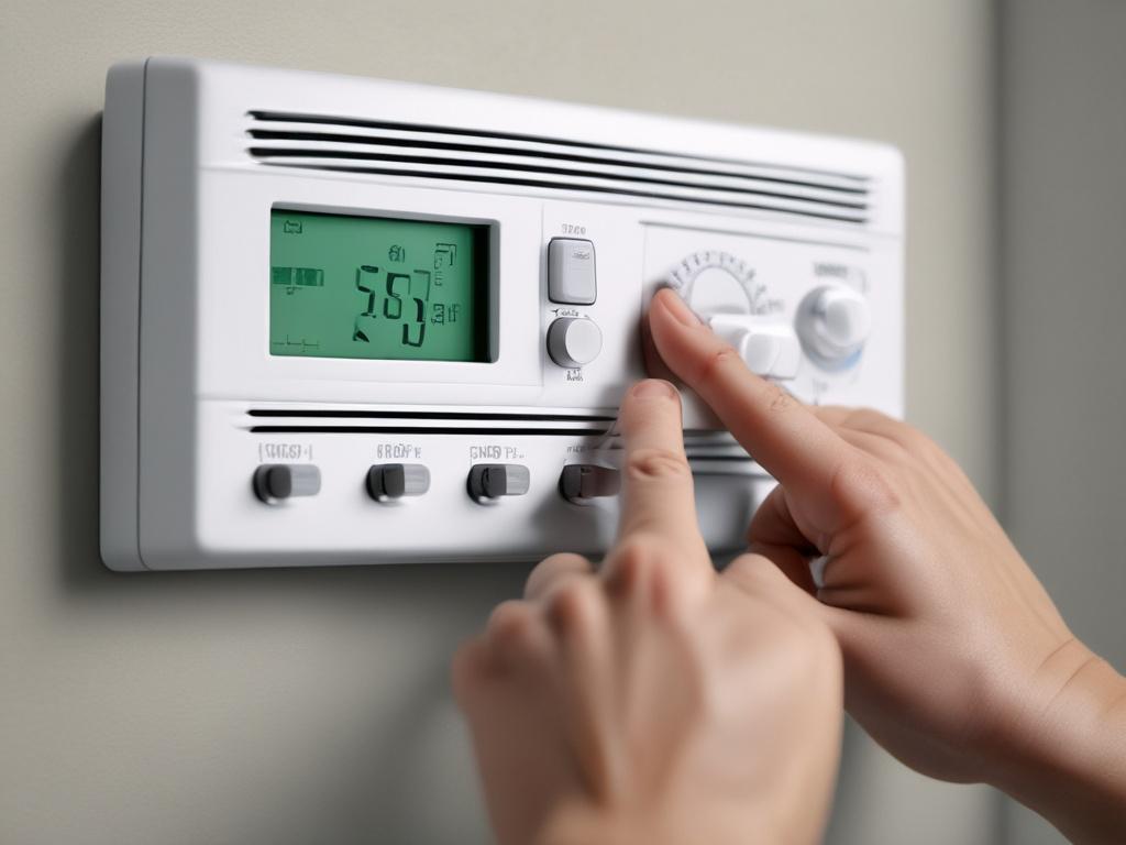 A hyper realistic close up shot of a professional HVAC