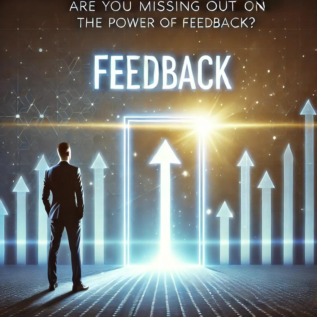 dall·e 2025-01-11 18.45.47 - a visually engaging and modern image that illustrates the concept of feedback and growth. the image features a professional individual standing at the.jpg