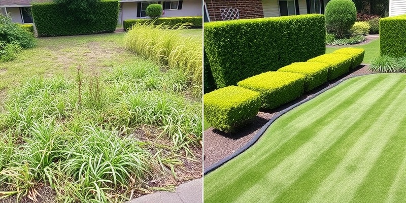 Before - Residential Landscaping Transformation