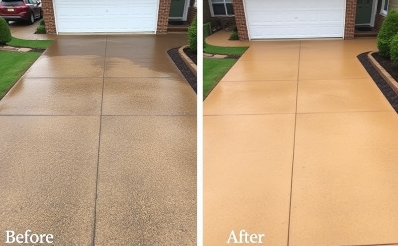 Power washing project - driveway cleaning