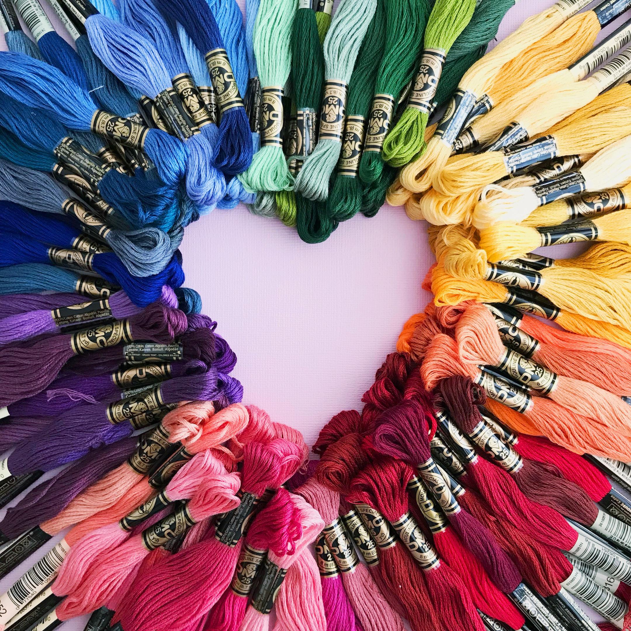 Image of threads used by an embroidery company in Marathon City, WI.