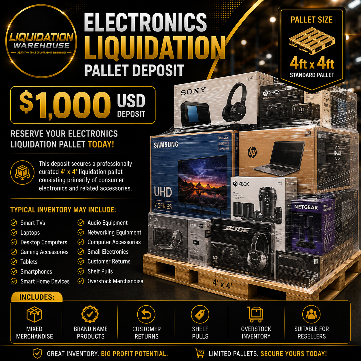 Premium $1000 USD Liquidation Package