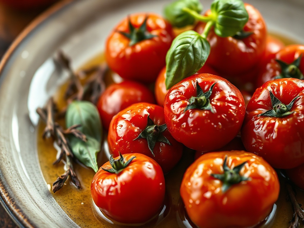 Tomato Confit with Garden Herbs
