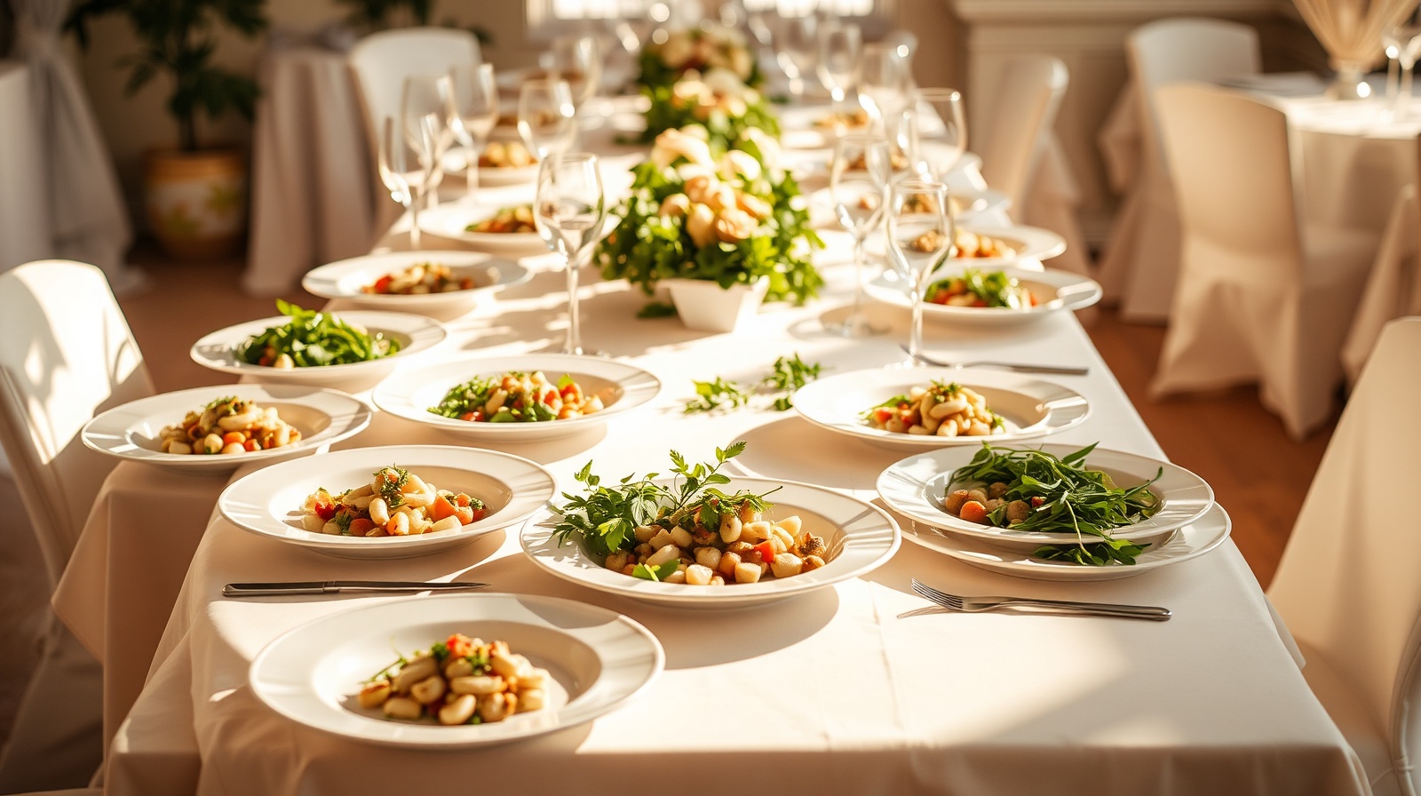 Elegant catering spread