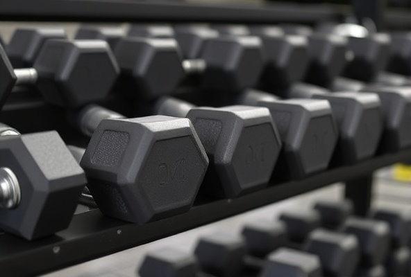 Commercial dumbbell storage rack