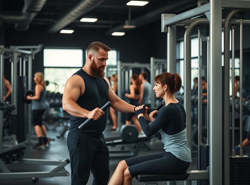 True Iron Fitness team working with clients