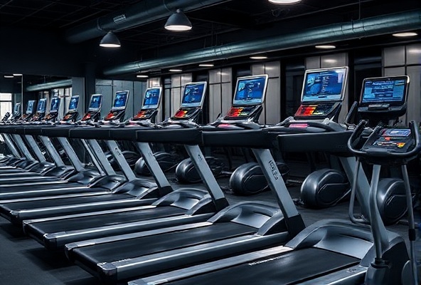 Commercial treadmill for gym facilities