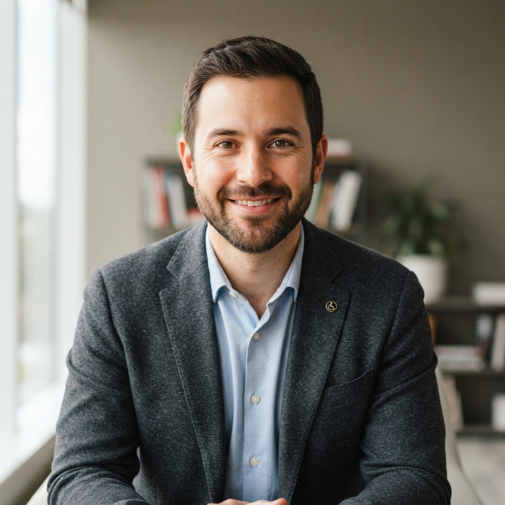 Portrait of Marcus Dale, Accessibility Specialist at Hearthline Studio