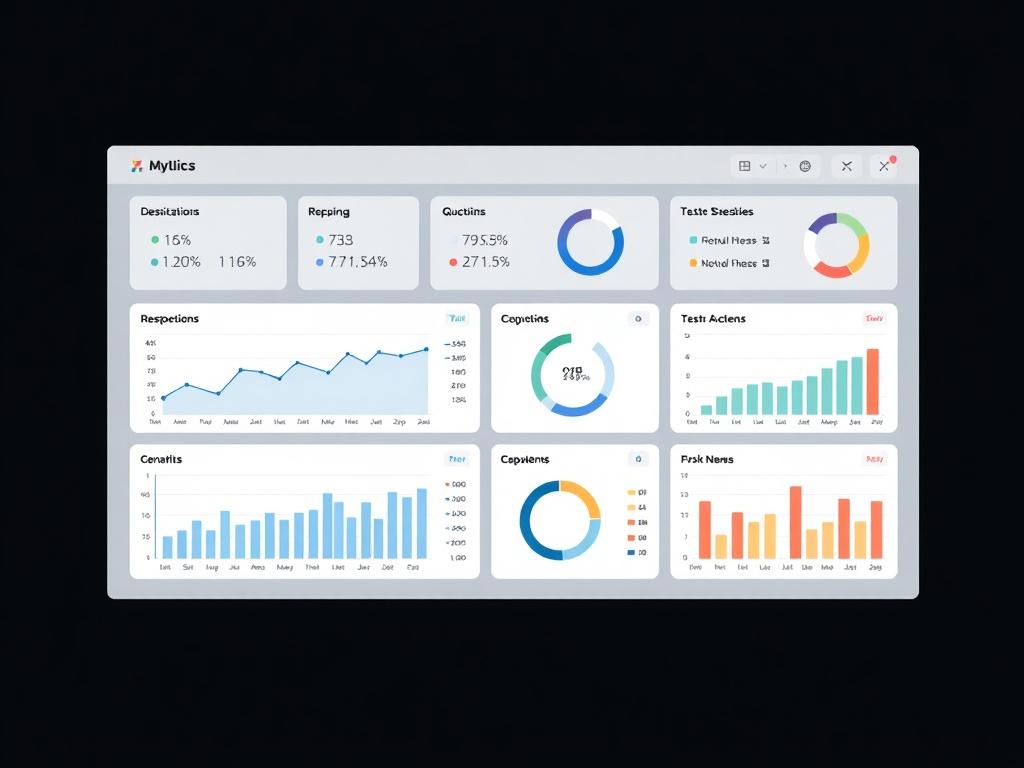 A high resolution image of a clean, modern dashboard displaying