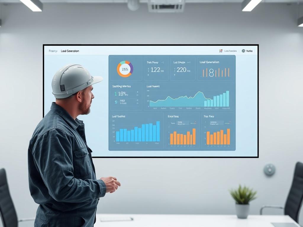 A high resolution image of an HVAC technician analyzing a