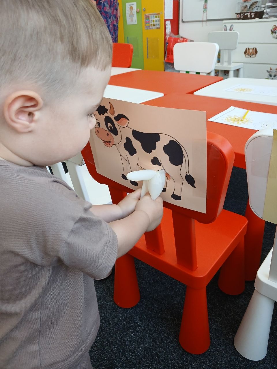 Children hands-on learning