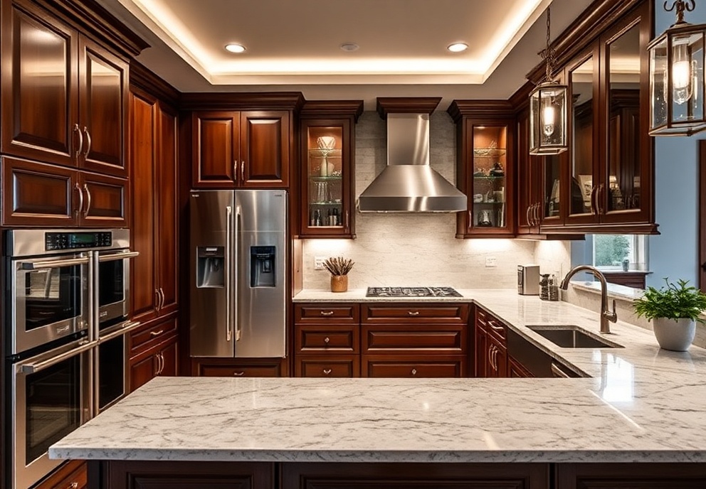 Luxury home kitchen with premium appliances