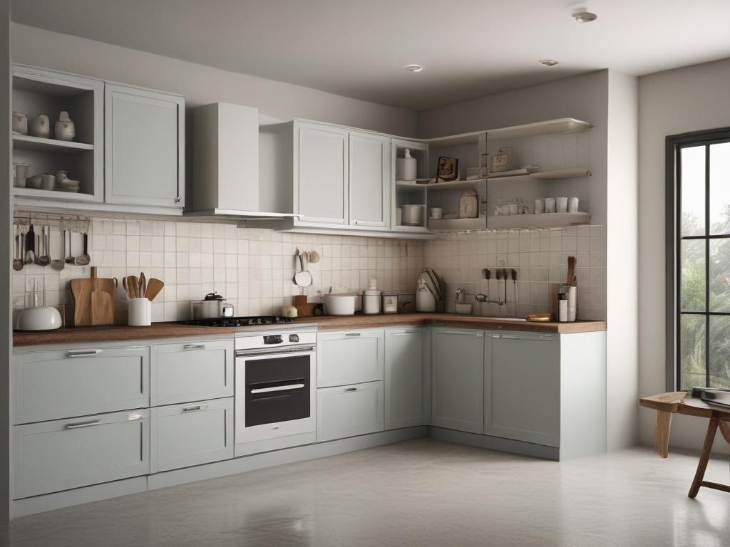 modern modular kitchen, elegant design, Ghaziabad interiors