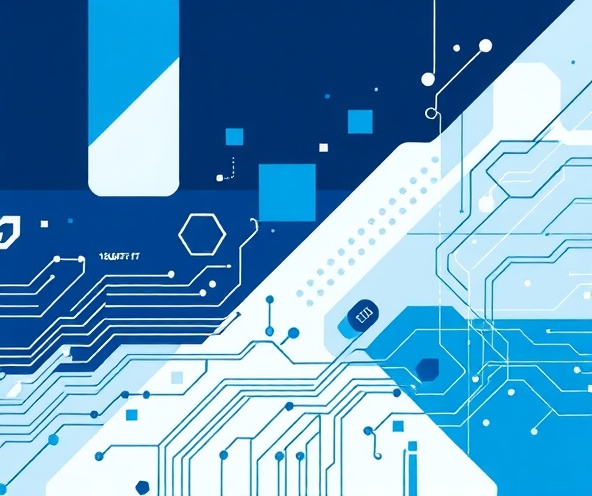 Abstract tech illustration for Xiran IT solutions