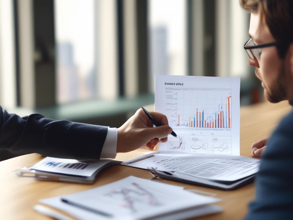 A close up shot of a financial advisor discussing investment