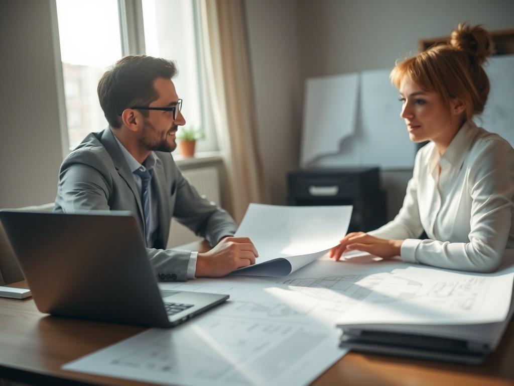 A close up shot of a professional consultation setting with