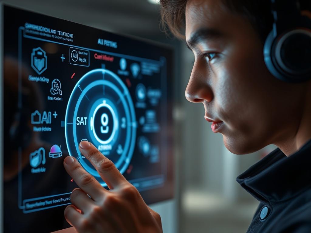 A high resolution close up of a person engaging with