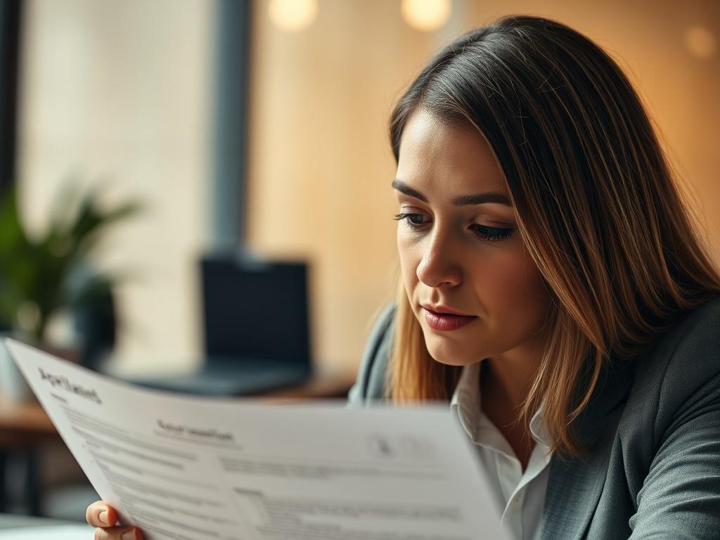 A close up shot of a professional consultant reviewing a