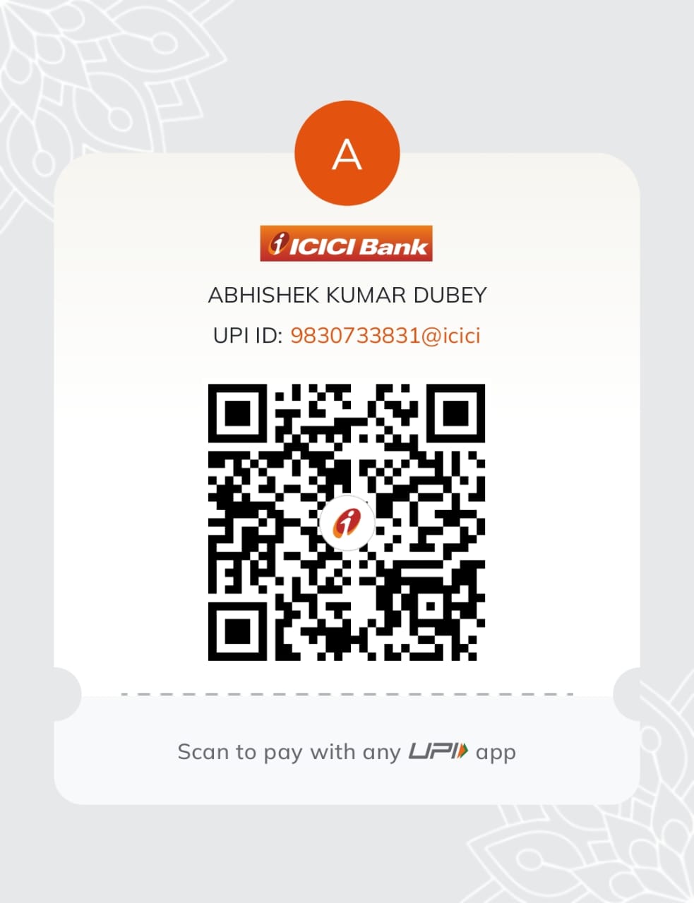 Payment QR code