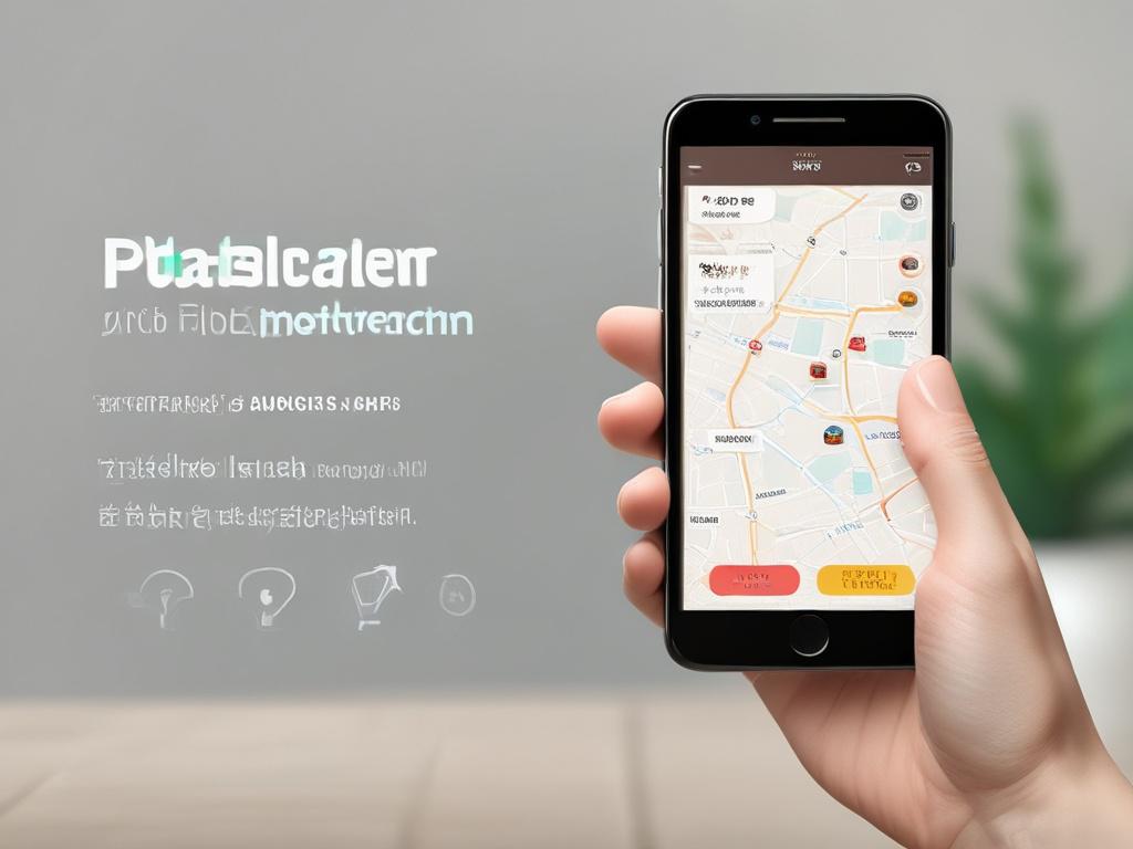 high resolution of a smartphone displaying a food delivery tracking