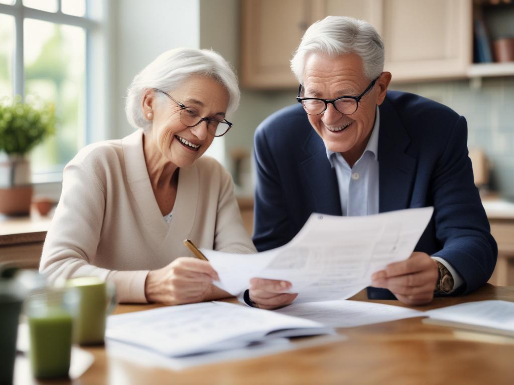 A hyper realistic close up shot of an elderly couple