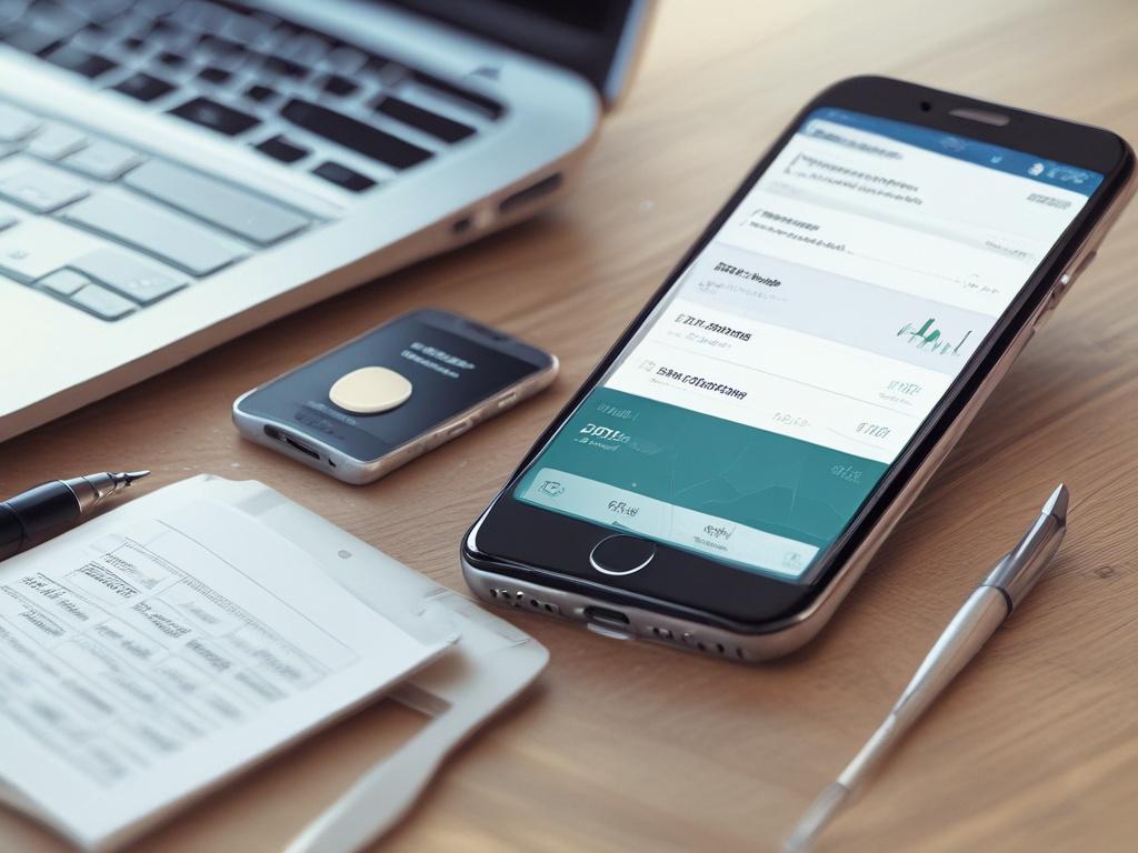 A close up shot of a modern financial tool, such