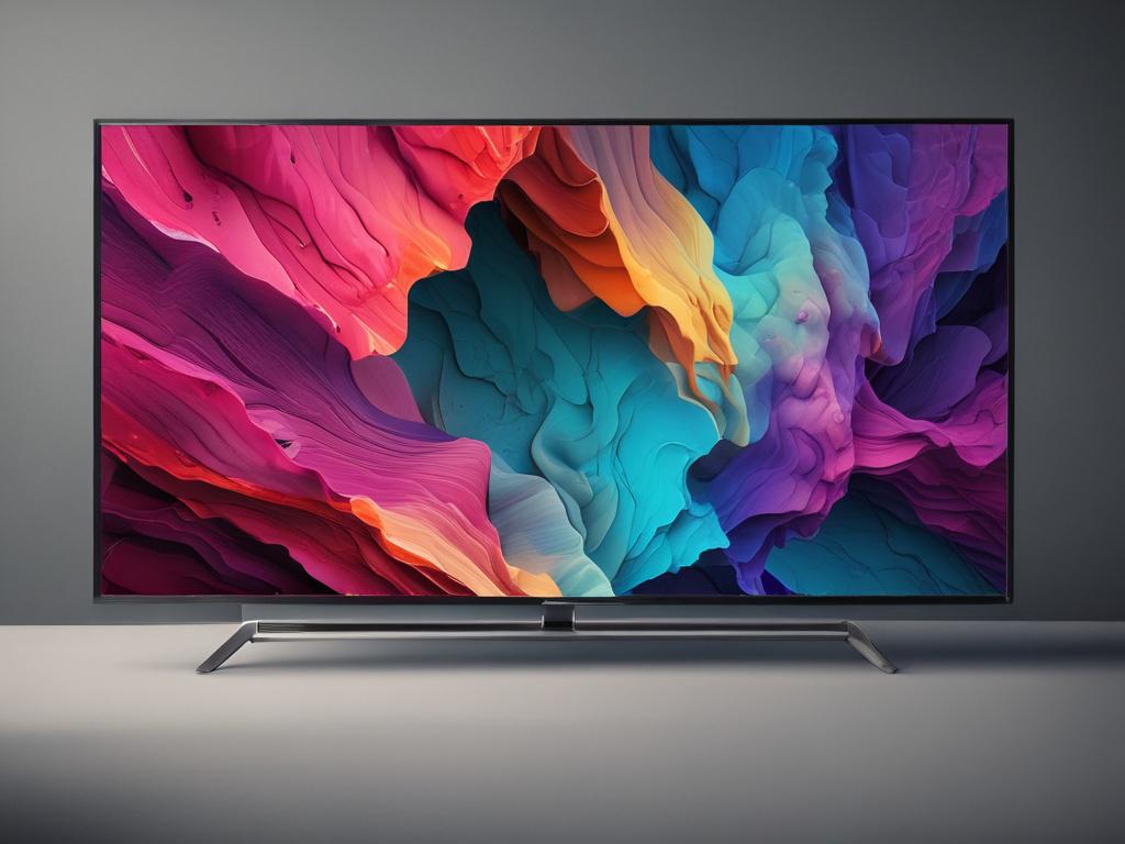 4K Ultra HD, Smart TV, vibrant colors, sleek design