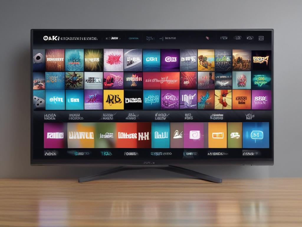 4K Ultra HD Smart TV, modern design, entertainment, vibrant colors
