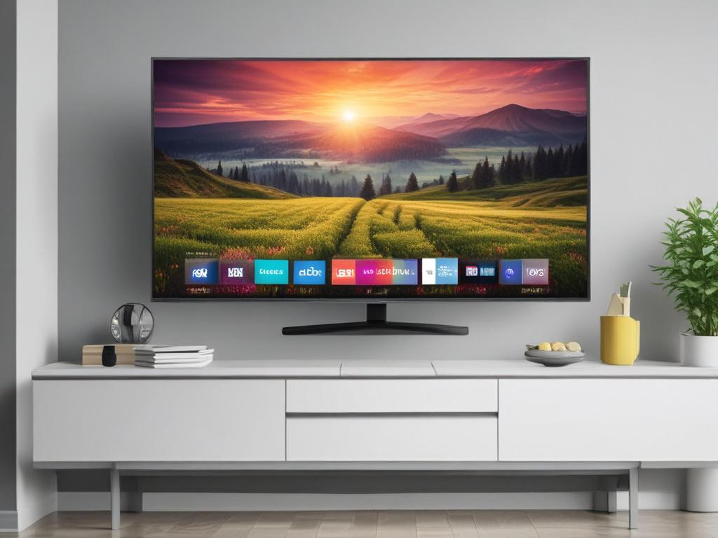 4K Ultra HD Smart TV, vibrant colors, home entertainment