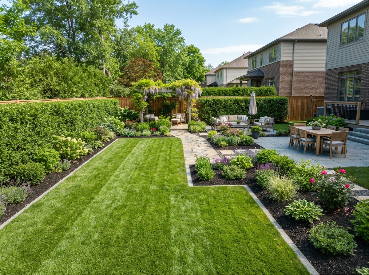 After backyard transformation
