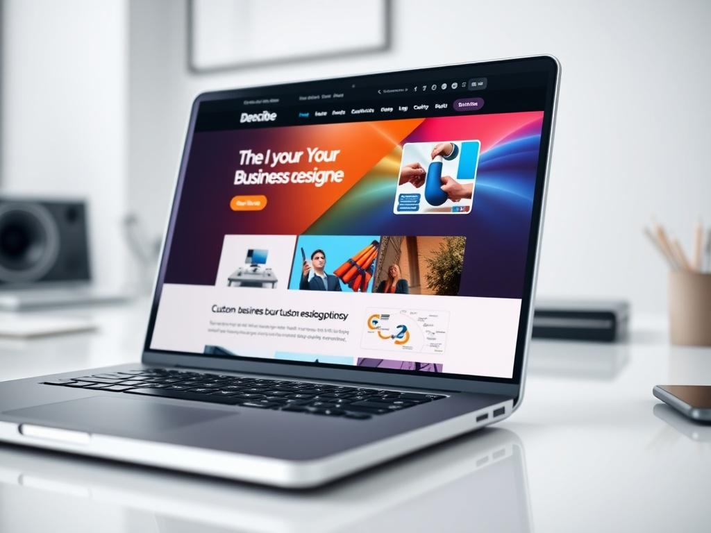 A close up shot of a modern, sleek laptop displaying
