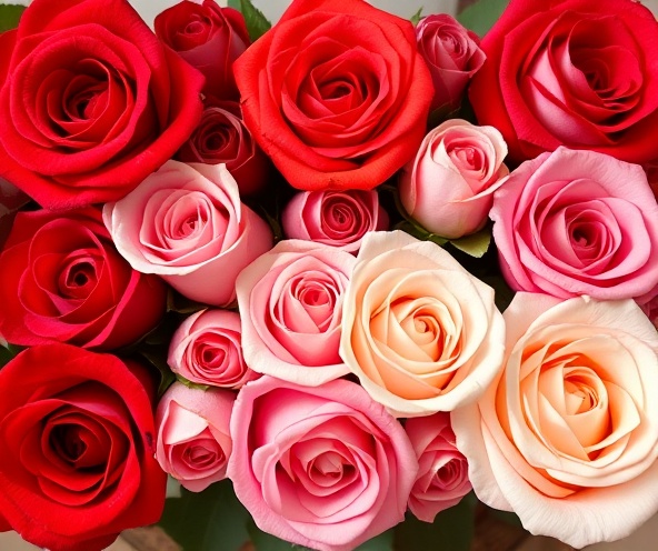 Rainbow Eternal Roses