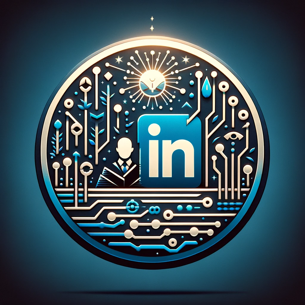 dall·e 2024-01-13 01.48.52 - a logo for the 'linkedin mentorship feature' project, representing professional growth and networking. the logo should symbolize the concept of mentor.png