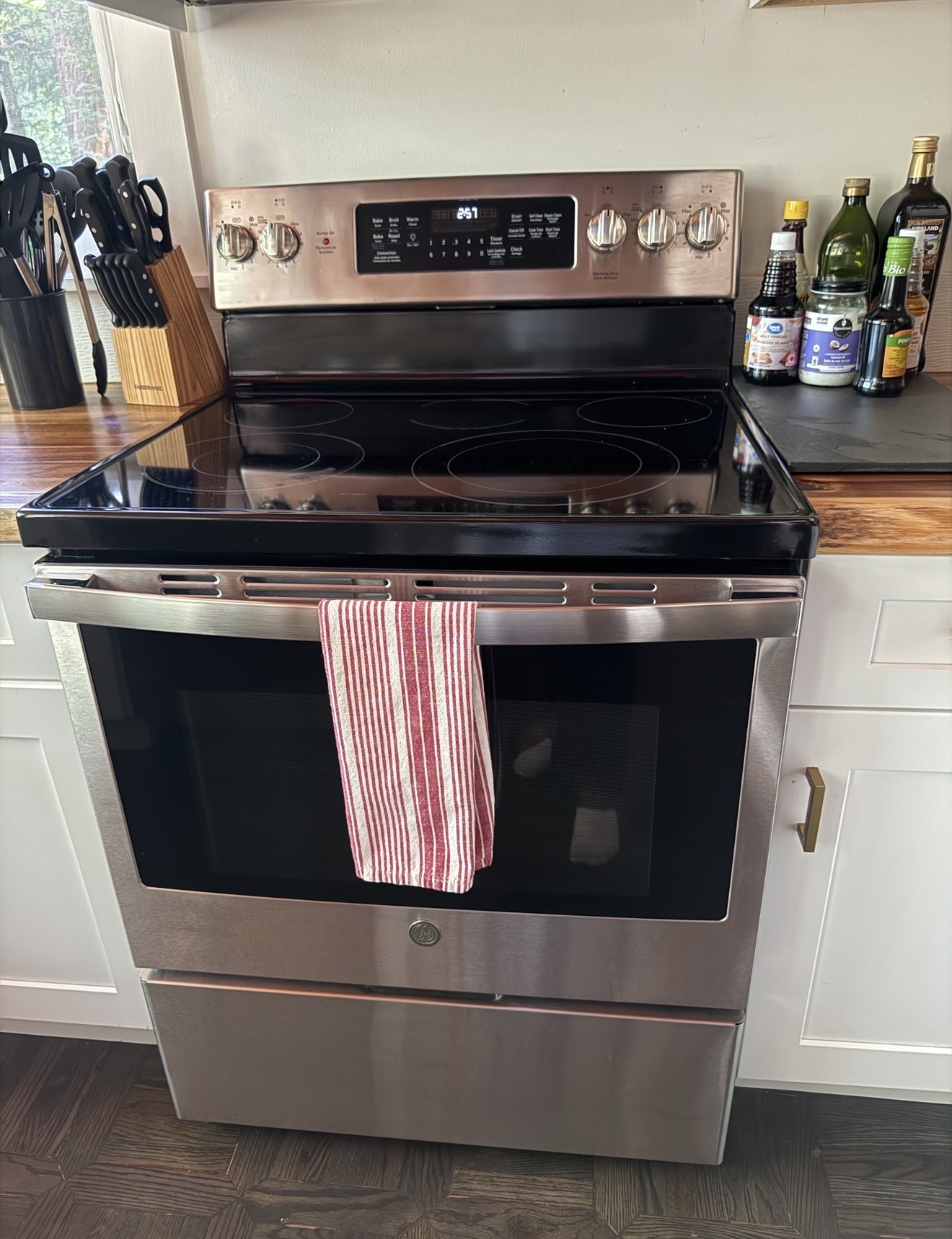 Pristine stainless steel stove