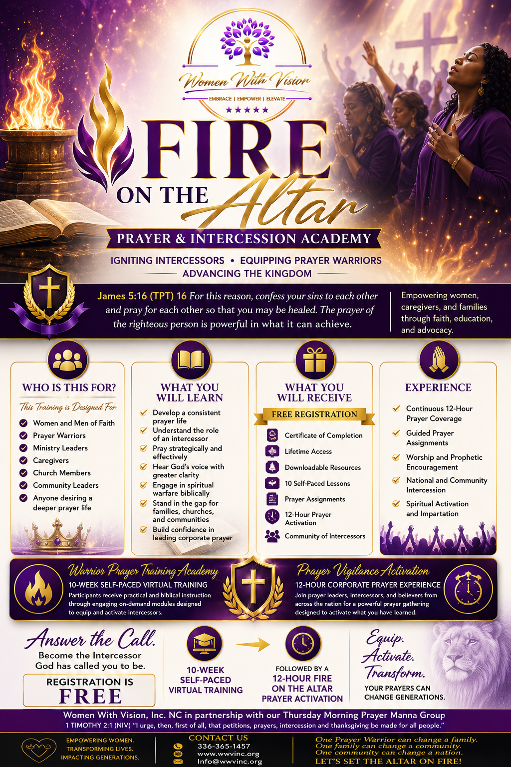 Prayer training flyer
