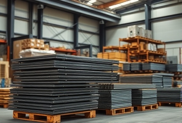 Steel products ready for sale