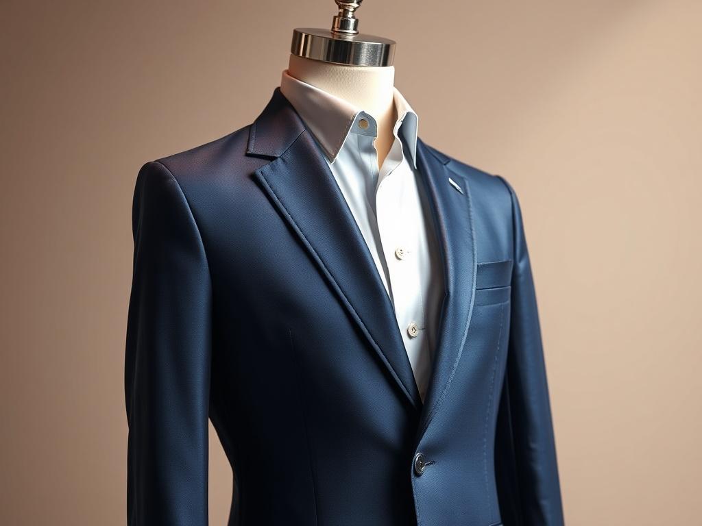 A high resolution image of a designer luxury men’s suit