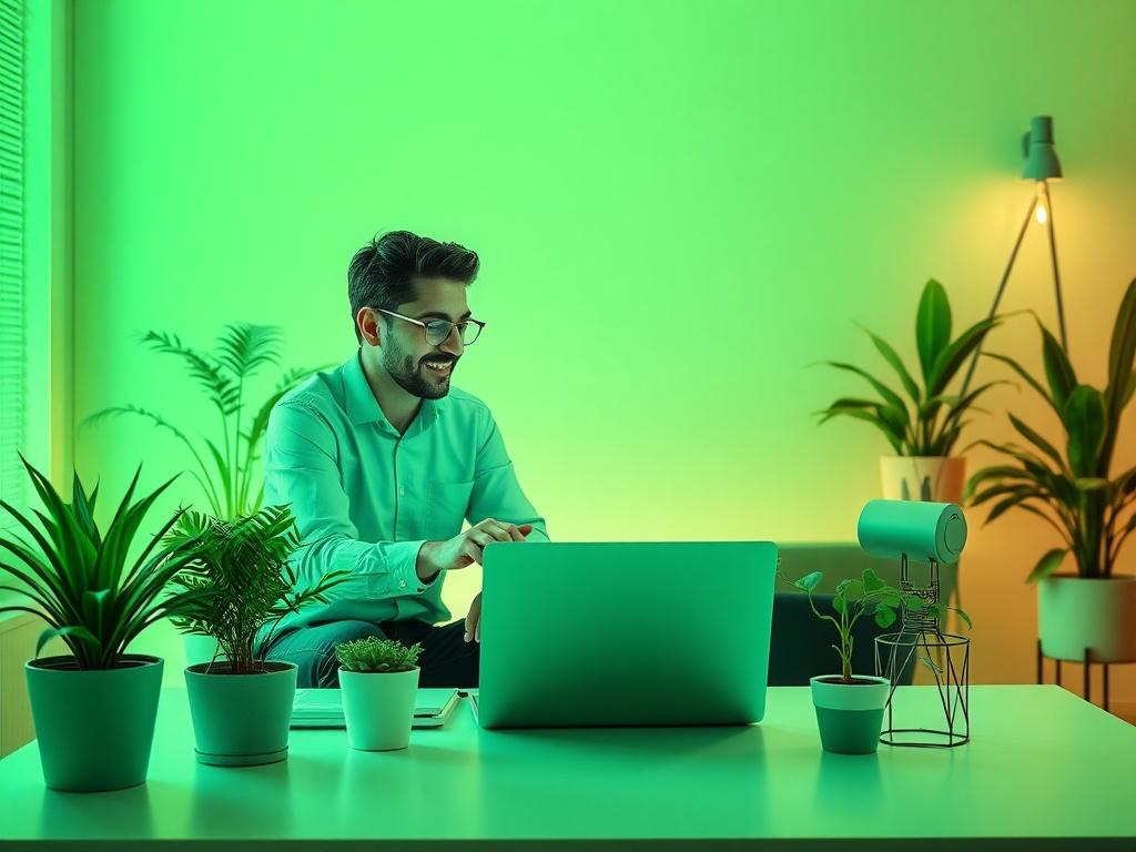 A professional setting with a consultant and client discussing ideas