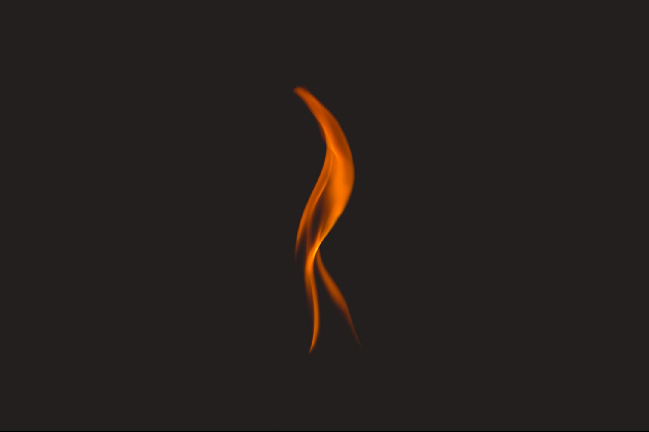 Fiery silhouette