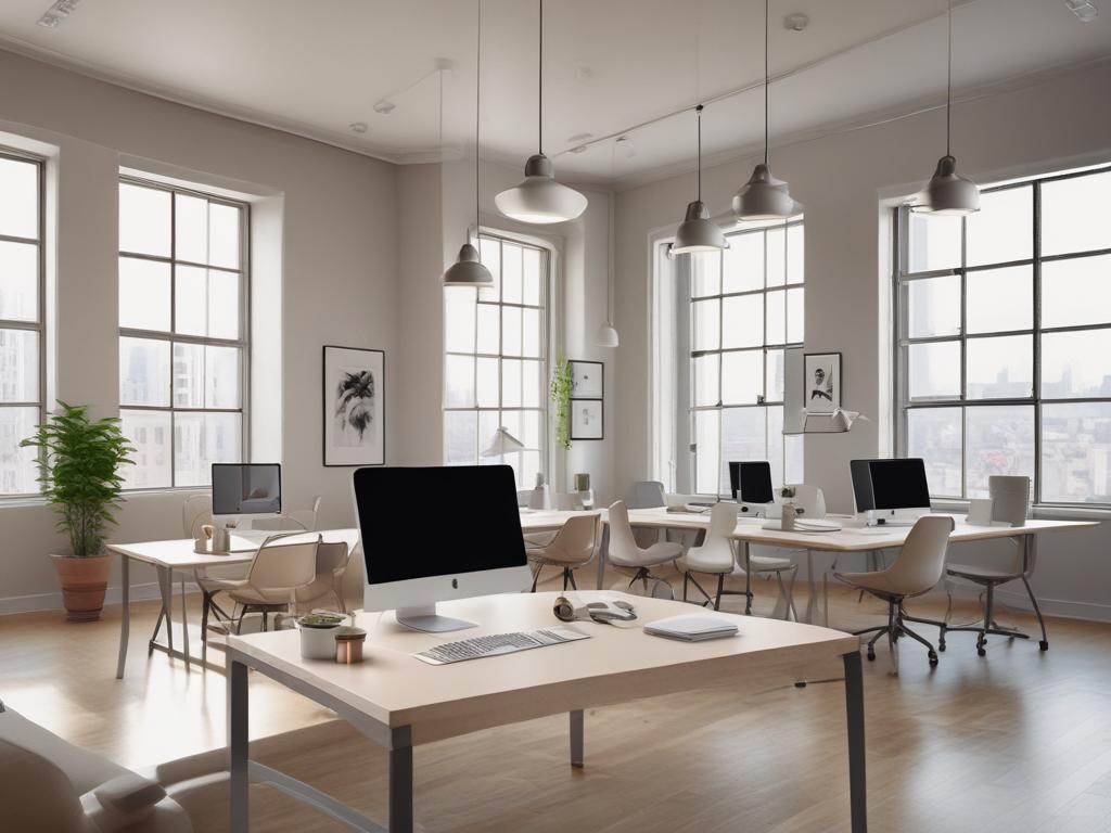 professional workspace, coworking, productivity, modern design
