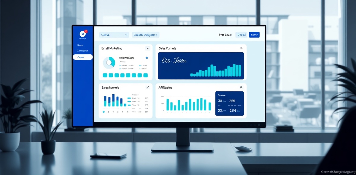 Systeme.io dashboard and platform interface
