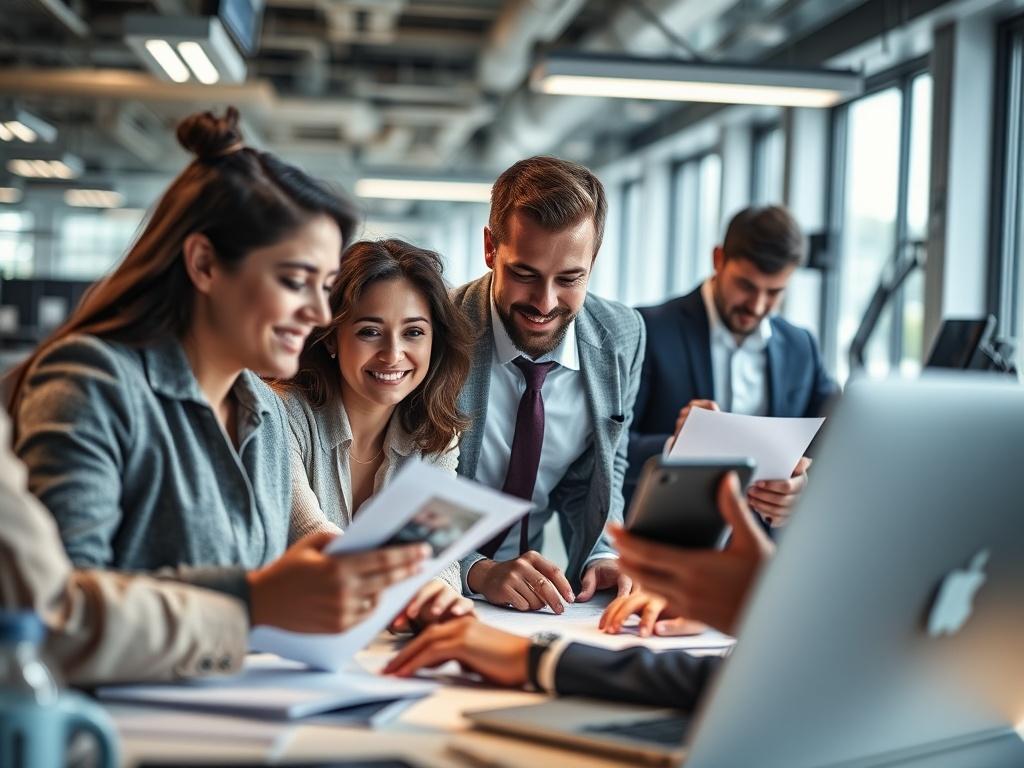 A dynamic close up of a team in a fast