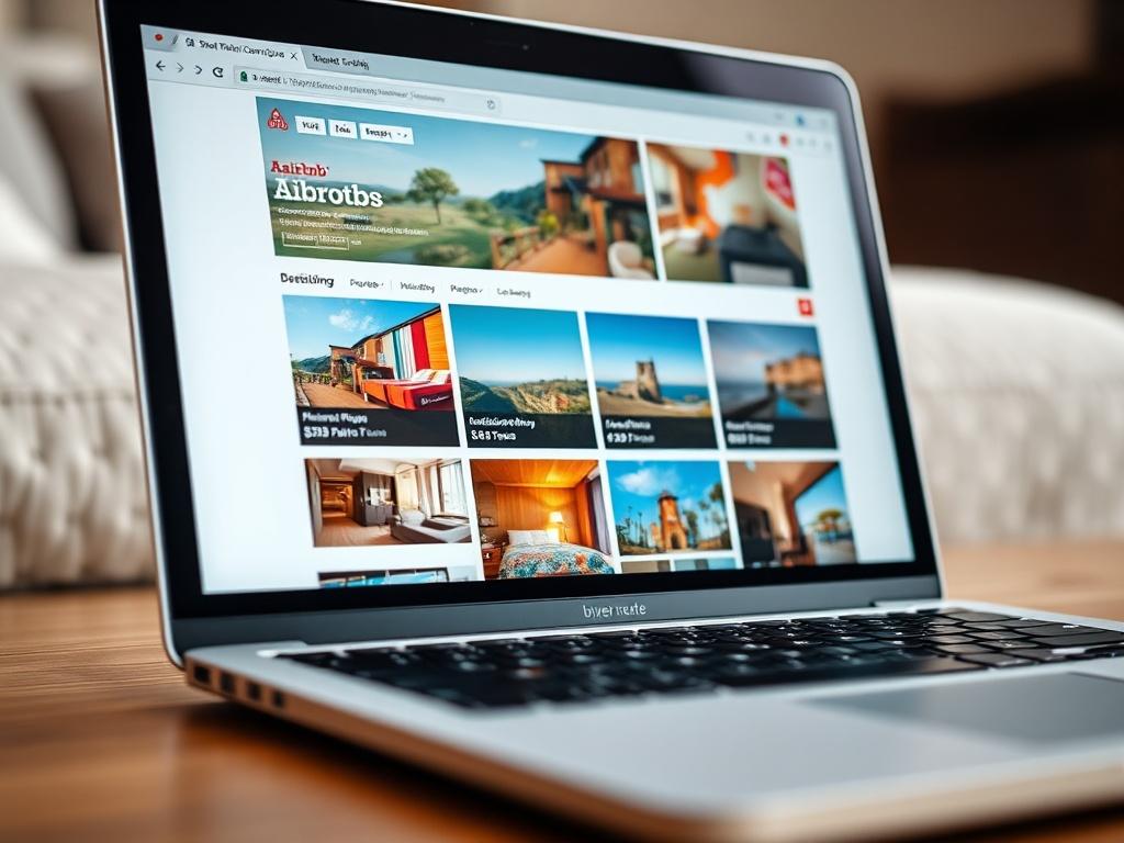 A close up shot of a laptop screen displaying various