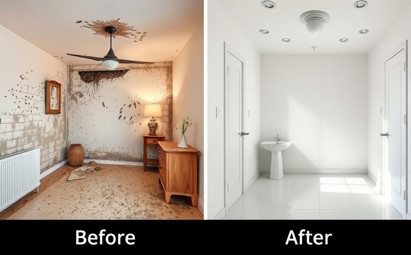Pest control before and after comparison