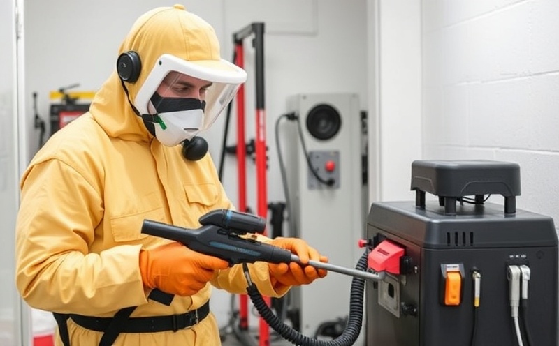 Pest control technician with professional equipment