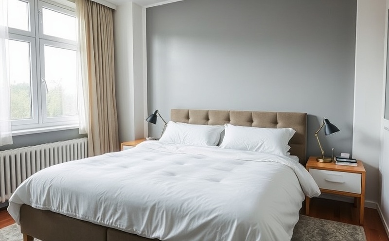 Clean bedroom after sanitization treatment